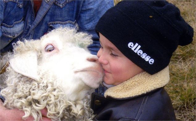 Enfant et mouton - Anouchka Bianchi