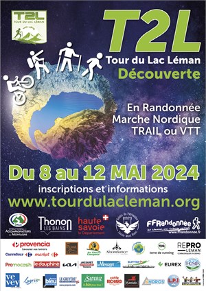TOUR DU LAC LÉMAN T2L Randonnée patrimoine, Marche nordique, VTT et Trail