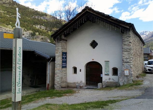 Chapelle Saint Roch, départ des Chemins de l'Histoire à Val Cenis-Lanslevillard - JF.Durand