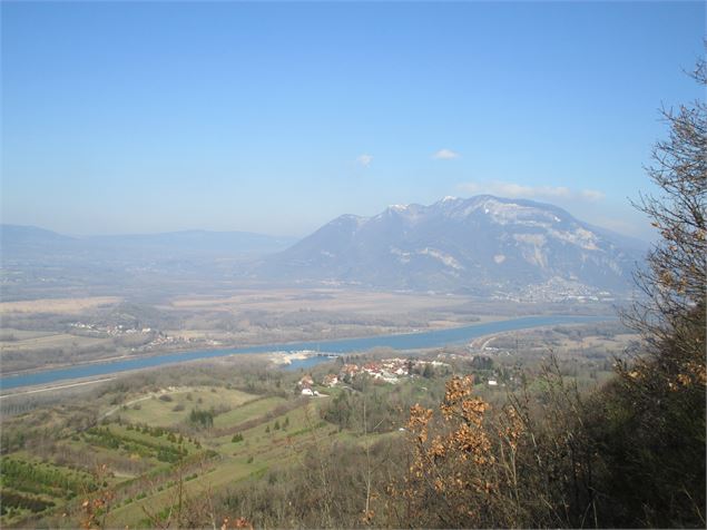 Panorama sur le Rhône, Chanaz et le Colombier - Communauté de Communes de Chautagne