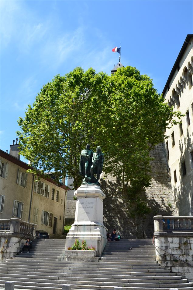 Statue des frères de Maistre à Chambéry - RIVOLLY Carole