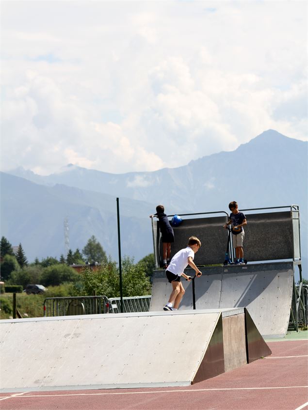 Modules de skate parc à La Toussuire - clic-clac photo