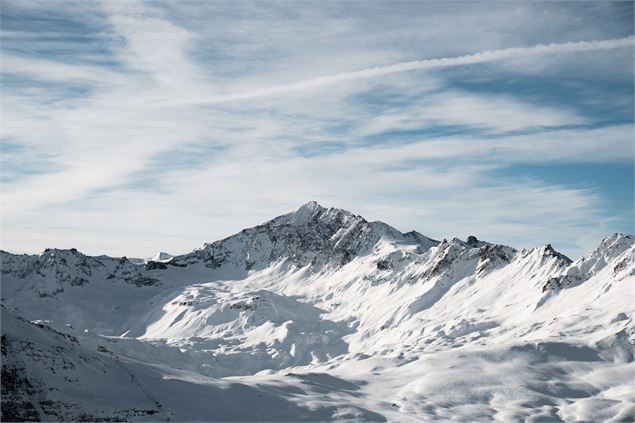 La Sana, sommet mythique de Val d'Isère, s'offre à nous dans toute sa splendeur. - Yann ALLEGRE