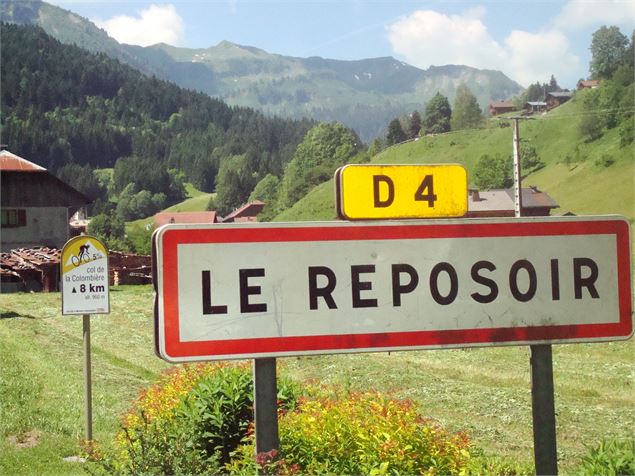 Panneau Le Reposoir - Office de Tourisme du Val d'Arly