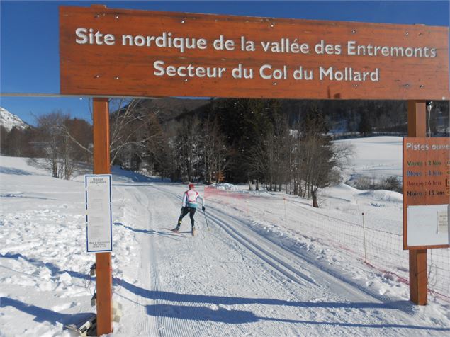 Départ des pistes secteur Col du Mollard - Communauté de communes Coeur de Chartreuse
