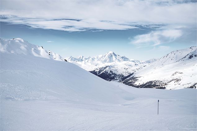 Vue mont blanc - Val d'Isère Téléphériques / Maxime Bouclier