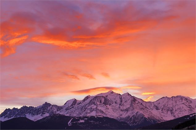 Aire de pique-nique vue Mont-Blanc