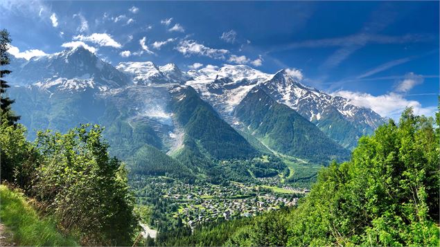 Vue depuis le petit balcon sud - OT Vallée de Chamonix-Mont-Blanc