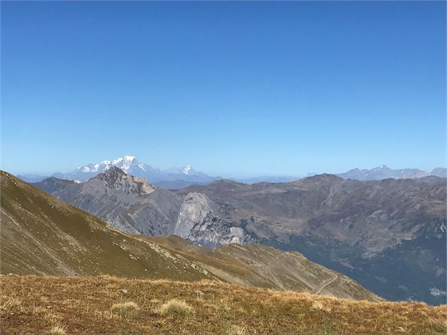 Vue sur le Mont-Blanc depuis le Col d'Emy - L.Boutiot