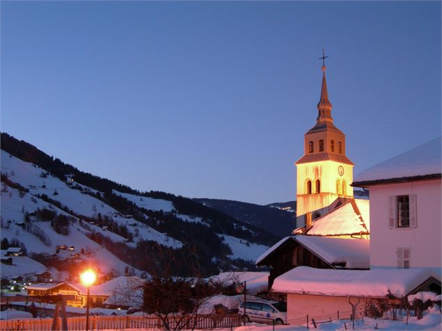 Eglise d'Arêches en hiver - Fondation Facim (Marie Colliot-Thélène)