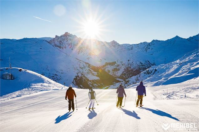 Ski et snowboard sur le domaine skiable de méribel - Méribel Tourisme - Sylvain Aymoz