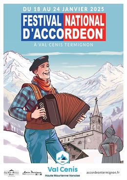 Affiche du festival d'accordéon 2025 - M.Cécillon - OTHMV