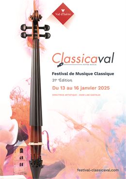 Affiche Festival Classicaval 2025 - Val d'Isère Tourisme