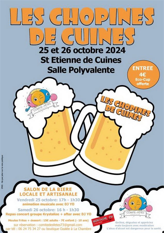 Salon de la Bière St Etienne de Cuines 25 26 oct 2024 - CDF St Etienne de Cuines