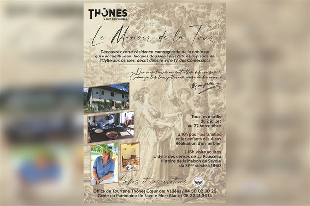 Manoir Tour - Rousseau - Patrimoine - Mairie Thônes