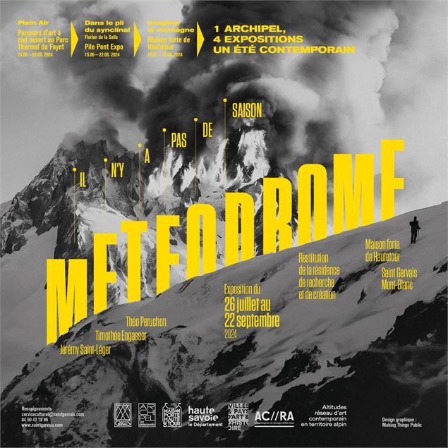 Affiche Exposition Meteodrome - graphisme Making Things Public