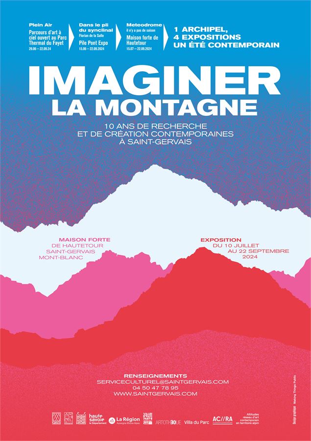 Affiche Imagine la montagne - Graphiste : Making Things public