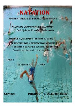 Cours de natation à Champagne en Valromey - Mairie de Champagne en Valromey