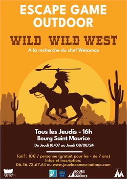 Escape game outdoor Wild Wild West