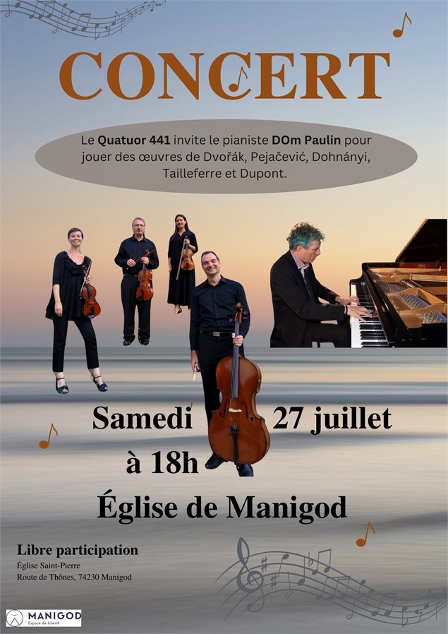 Quatuor à cordes et piano, l'alliance parfaite!