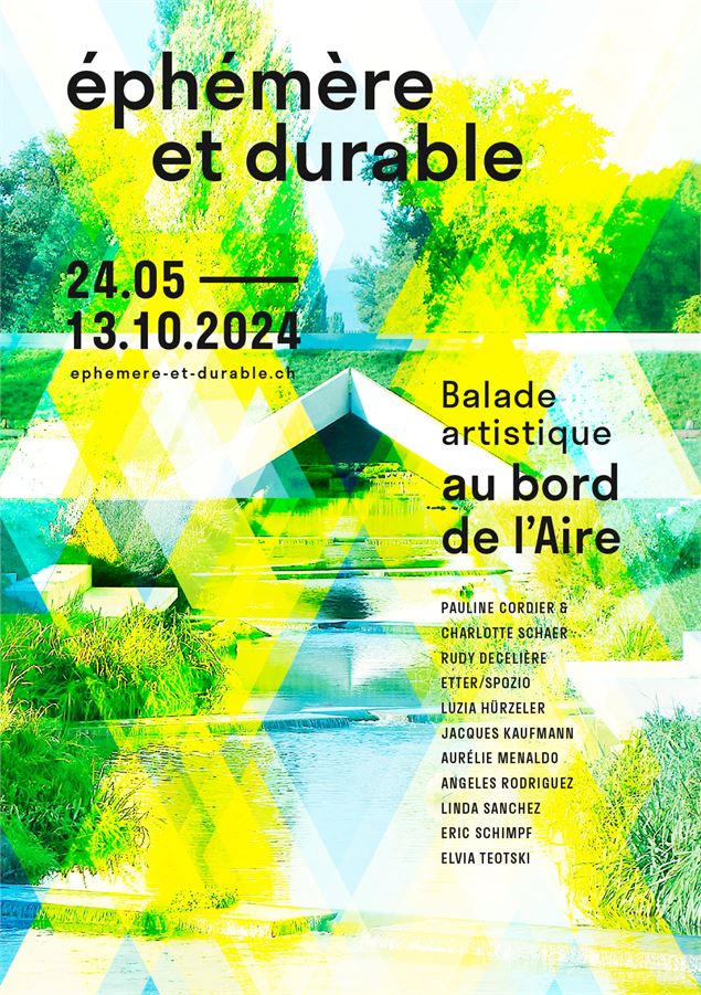 Affiche balade artistique - Association Bords de l'Aire