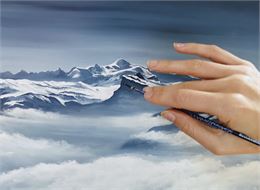 Peinture du Mont Blanc  - Vicky P. Art