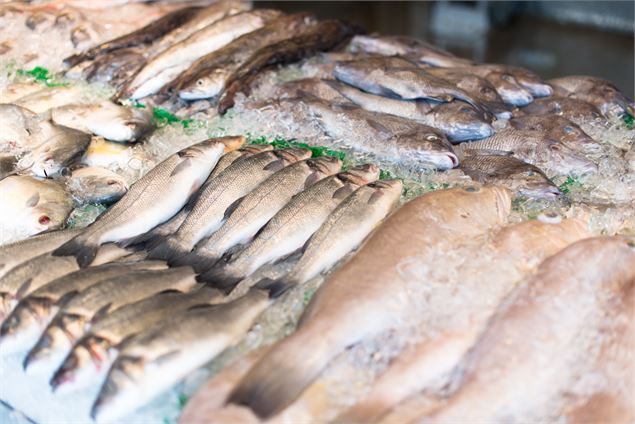 Étal de poissons - Mairie de Saint-Gingolph