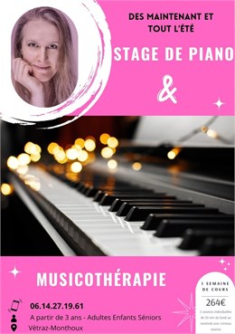 Stage de Piano et de Musicothérapie