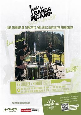 Affiche des Summer Bands Camp à Châtel - Val Media