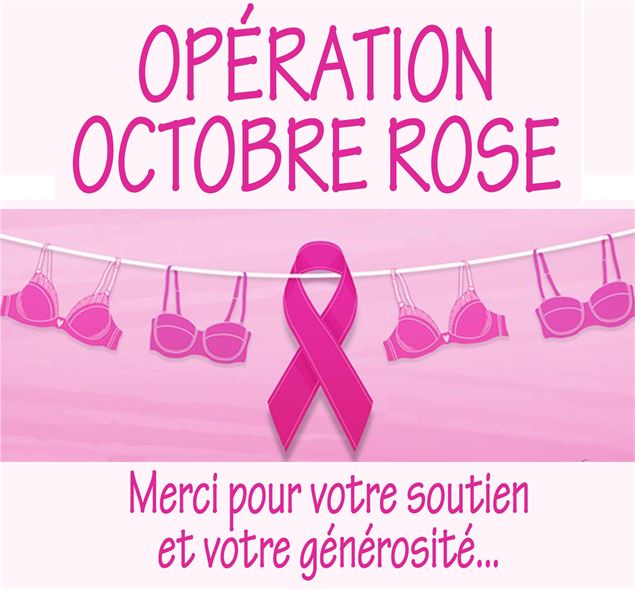 Octobre Rose Collecte de soutiens-gorge - Mairie de Challes-Les-Eaux