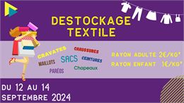 Grand déstockage textiles été !