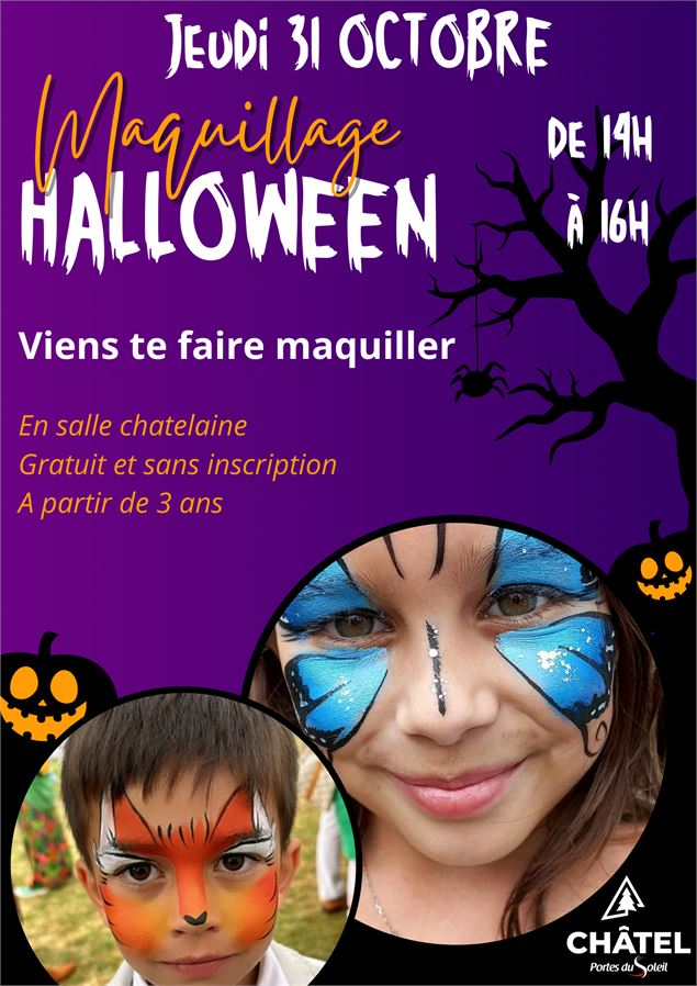 Affiche atelier maquillage - Châtel Tourisme