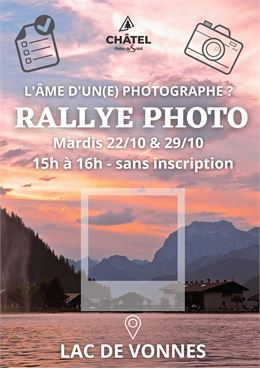 affiche rallye photo - Châtel Tourisme