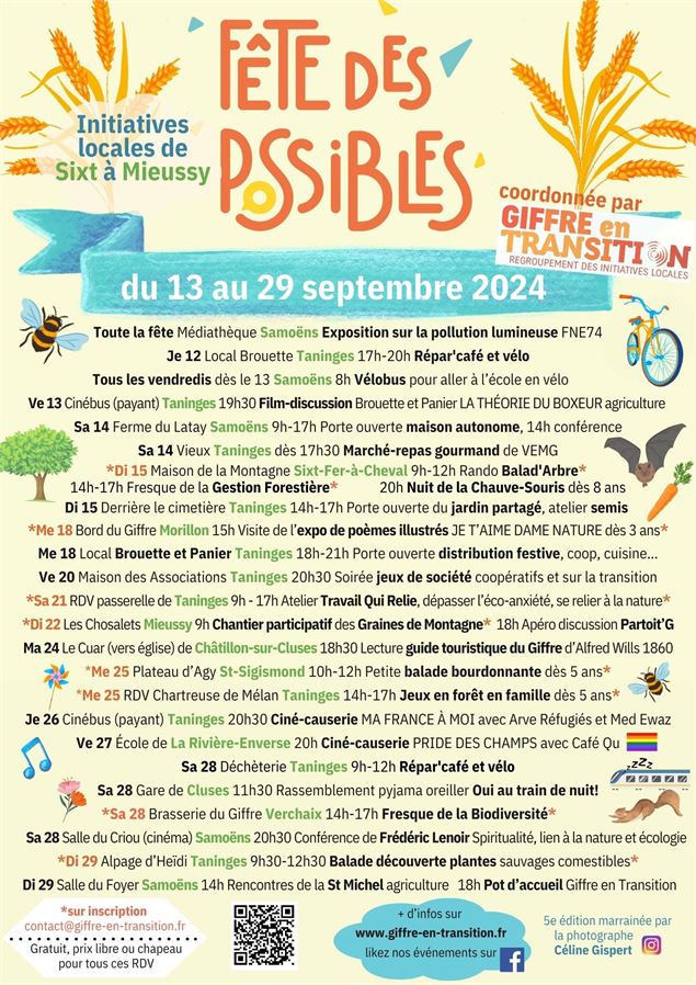 Programme Fête des possibles - Giffre en transition