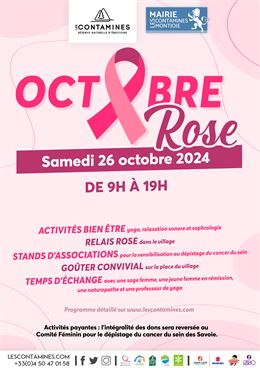 Octobre Rose 2024 aux Contamines - Les Contamines Tourisme