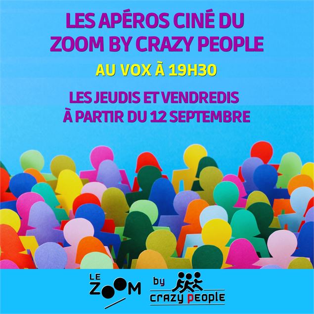 Apéro et projection de courts métrages - Le Zoom by Crazy People