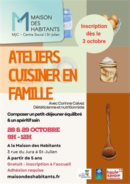 Ateliers Cuisiner en Famille - Maison des Habitants