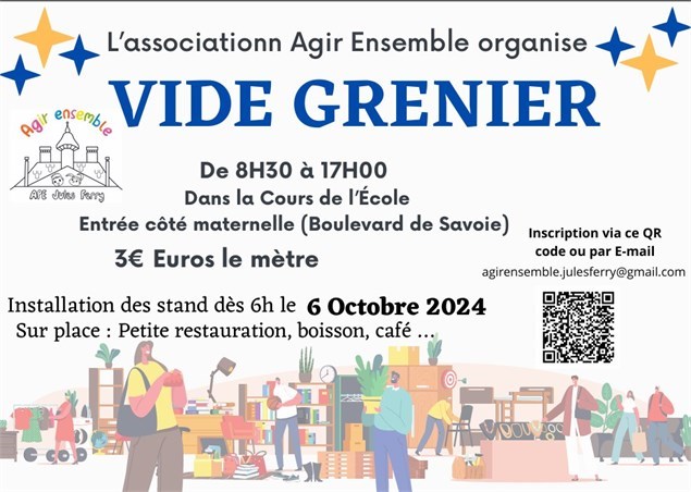 VIDE GRENIER de l'APE Agir ensemble Jules Ferry