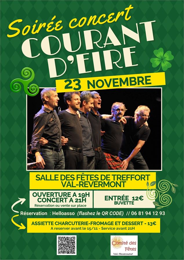 Soirée concert - Courant d'Eire - comité