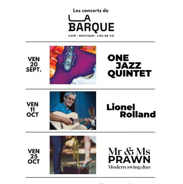 Concert de Mr & Ms Prawn à la Barque - La Barque