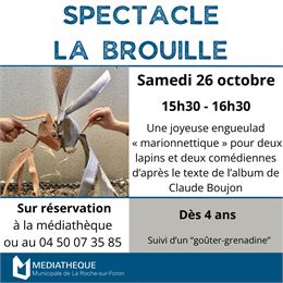 Spectacle "La brouille" - Médiathèque La Roche-sur-Foron