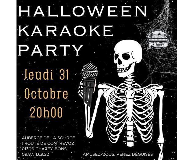 Soirée Haloween karaoke à la Source - Auberge de la Source