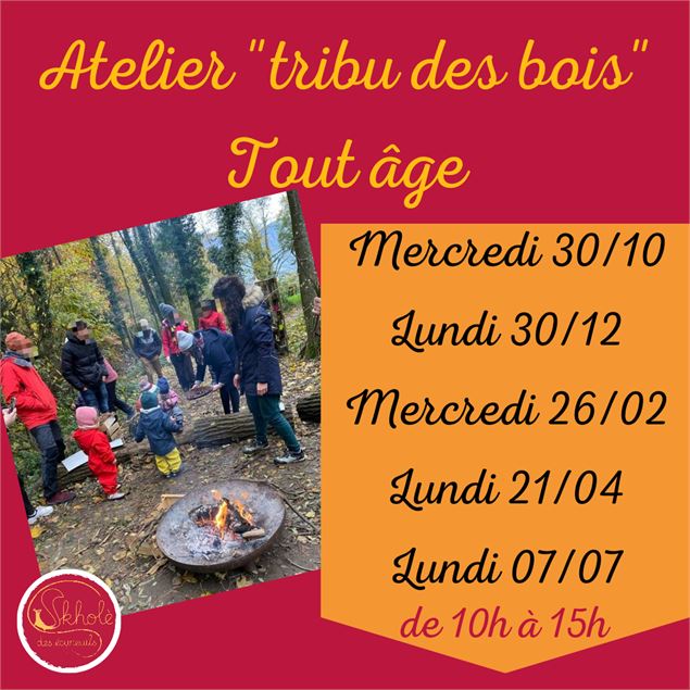 Ateliers en famille Tribu des bois tous âges forestchool skhole des écureuils - Skholè des écureuils