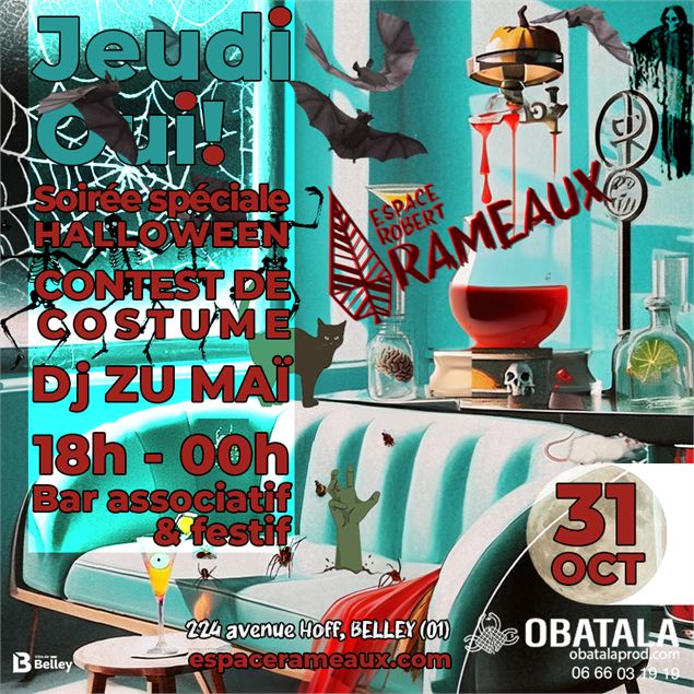 Soirée d'halloween à l'espace Rameaux - Obatala