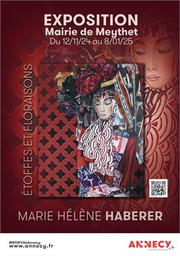 Exposition : Étoffes et floraisons de Marie Hélène Haberer - Ville d'Annecy