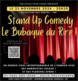 Soirée Stand Up ! « Le Bubaque du Rire »_Saint-Paul-sur-Isère