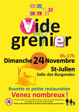 Affiche Vide Grenier 2024 - tous droits réservés