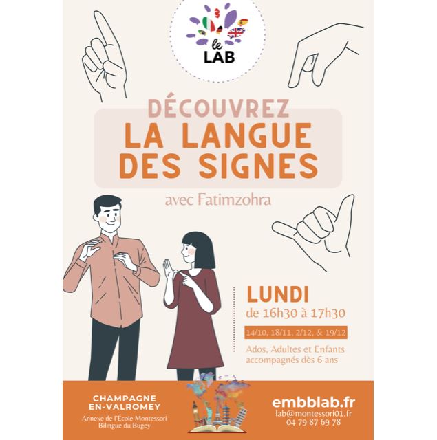 Initiation en à la langue des signes - Le LAB