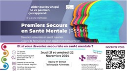 Formation Premiers Secours en Santé Mentale (PSSM)