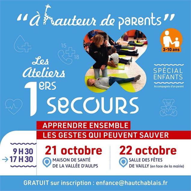 A hauteur de Parents - Les Ateliers 1ers Secours - CCHC